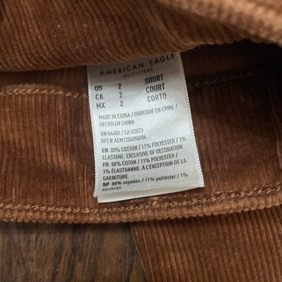 American Eagle brown corduroy skinny leg pants - Picture 5 of 7